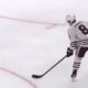 Ryan Donato #8 skates with the puck during the shootout against the Los Angeles Kings